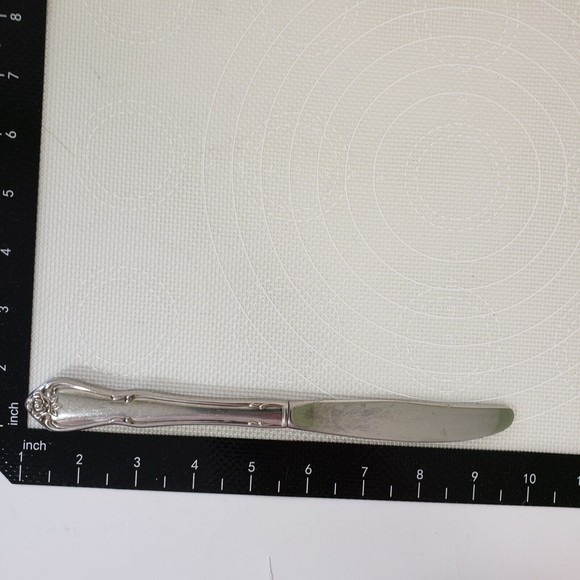 2 Rogers Oneida Stainless Flatware Arbor Rose True Rose Dinner Knives - Picture 4 of 4